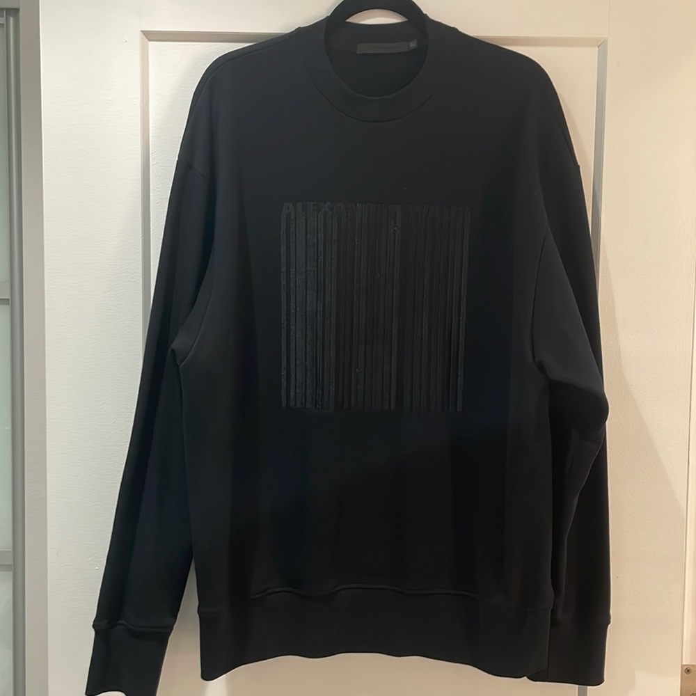 Alexander Wang black crew neck sweater size 50
